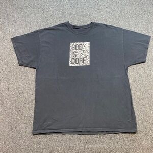 God Is Dope TShirt 2XL Mens Black Streetwear‎ Diamond Graphic Tee Short Sleeve